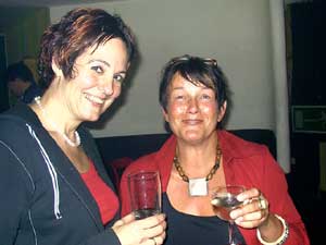 Gesche Clasen und Sigi Siemsen nach dem Gig