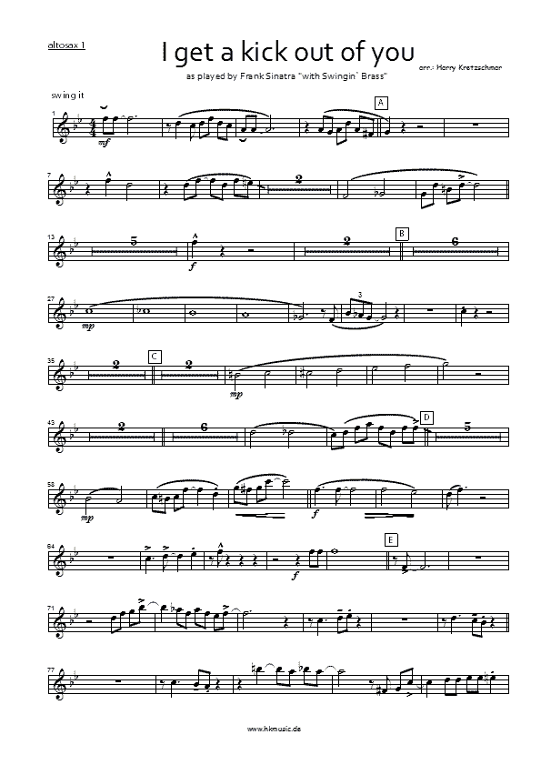 I get a kick - altosax